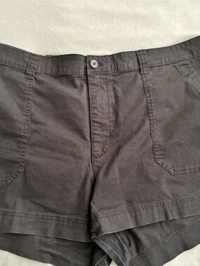 WoMen's Black Casual Cotton Shorts